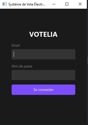 Image de l'écran de connexion